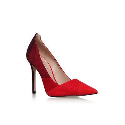 Red 'Awol' high heel court shoes